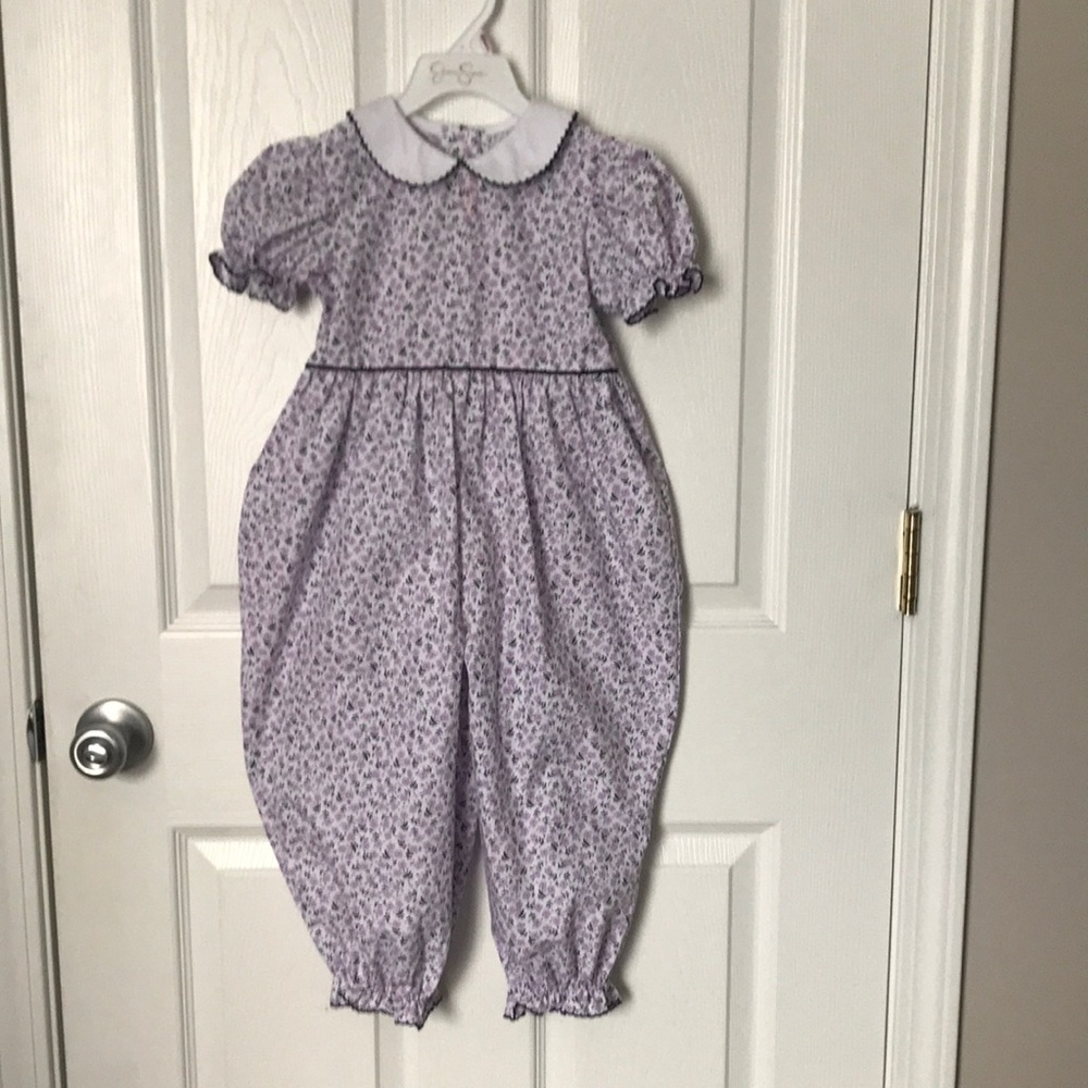 Shrimp & Grits Kids Floral Romper 3T